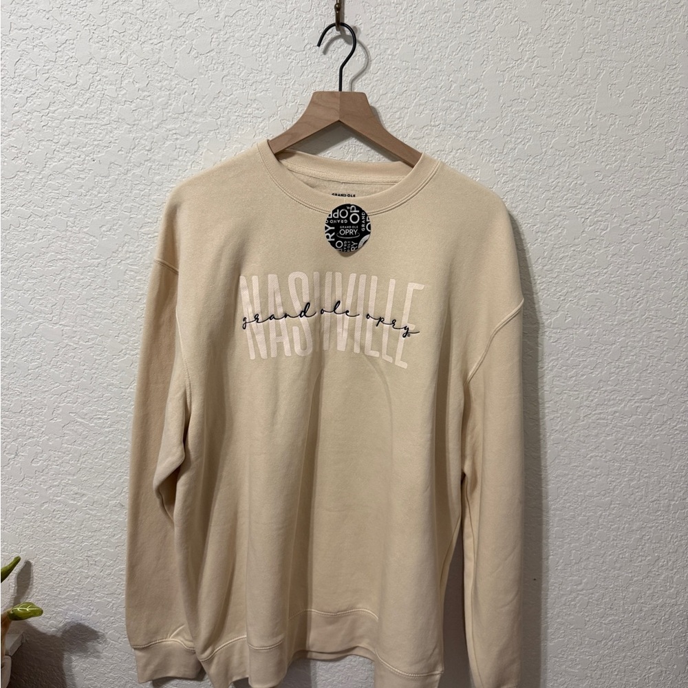 Grand Ole Opry Nashville Graphic Crewneck Sweatshirt - Cream